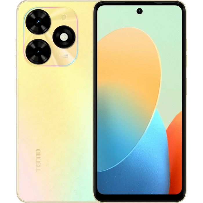 TECNO POP 8 2GB RAM + 64GB ROM – 13MP Camera, 5000mAh Battery, Android 13 Go Tekkas Store Tecno Alpenglow Gold Tekkas_Store