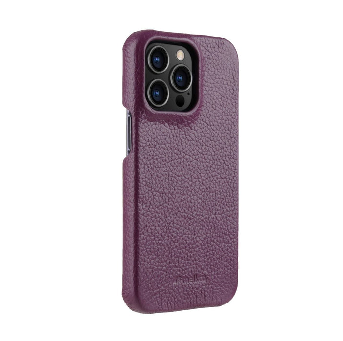 Melkco - Lai Chee Pattern Premium Leather Snap Cover Back Case Tekkas Store Apple Accessories Purple / iPhone 13 Pro Tekkas_Store