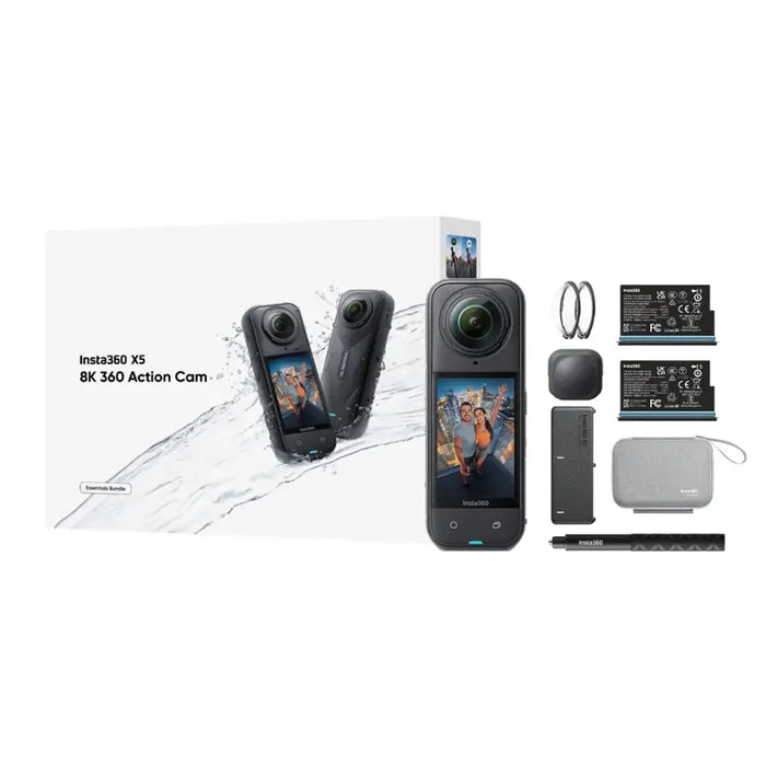 INSTA360 X5 8K 360 Action Camera – Essential Bundle Kit tekkas-store