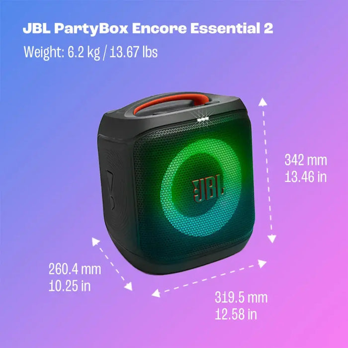 JBL PartyBox Encore 2 Speaker with Mic and Light Show tekkas-store