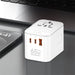 LDNIO - 65W 3-PORT GaN Travel Converter Adapter (UK/US/AU/EU) Tekkas Store Power Adapter Tekkas_Store