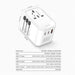 LDNIO - 65W 3-PORT GaN Travel Converter Adapter (UK/US/AU/EU) Tekkas Store Power Adapter Tekkas_Store