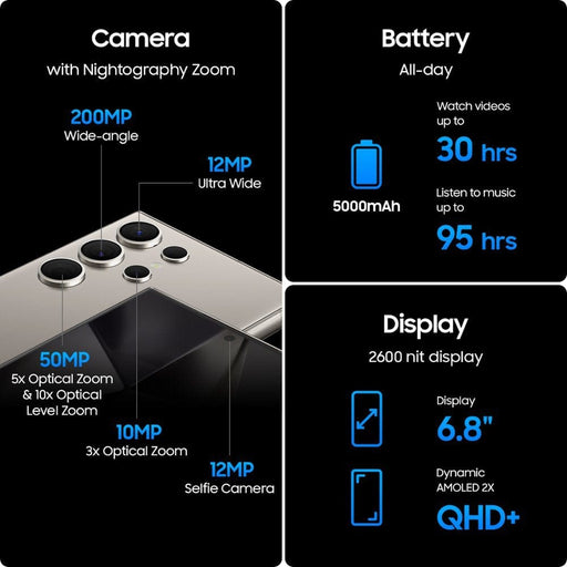 Samsung Galaxy S24 Ultra Samsung Smartphone Tekkas_Store