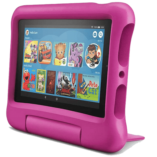 Amazon - Fire 7 Kids - 7" Tablet - ages 3-7 - 16GB Tekkas Store Tablet Computers Pink Tekkas_Store