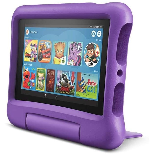 Amazon - Fire 7 Kids - 7" Tablet - ages 3-7 - 16GB Tekkas Store Tablet Computers Purple Tekkas_Store