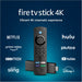 Amazon - Fire TV Stick 4K with Alexa Voice Remote, Dolby Vision, HD Streaming Media Player (includes TV controls) - Black Tekkas Store Streaming & Home Media Players Tekkas_Store