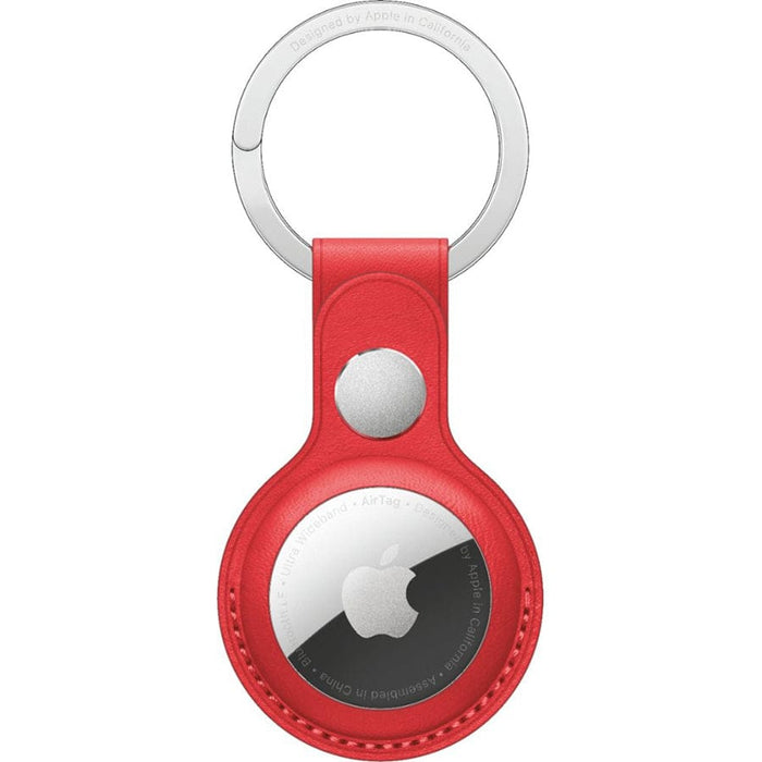 Apple - AirTag Leather Key Ring Apple Apple Accessories Red Tekkas_Store