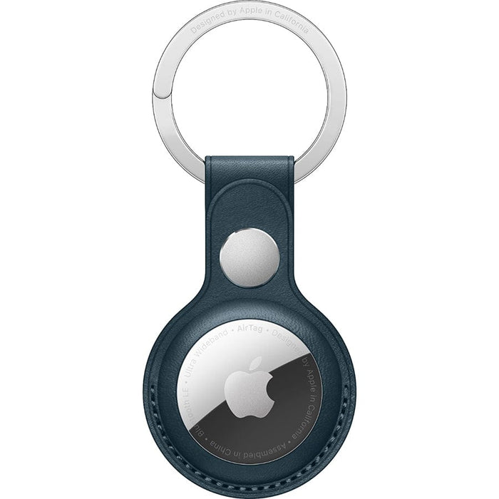 Apple - AirTag Leather Key Ring Apple Apple Accessories Blue Tekkas_Store