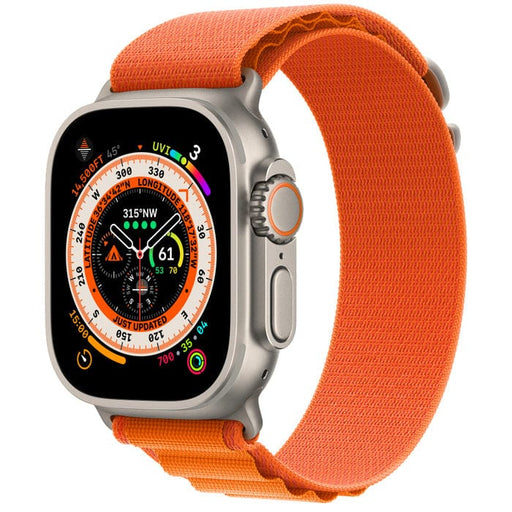 Apple Watch Ultra (GPS + Cellular) 49mm Titanium Case Apple Apple Accessories Alpine Loop - Orange Tekkas_Store