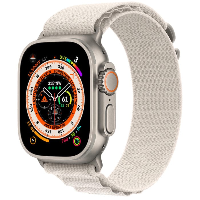 Apple Watch Ultra (GPS + Cellular) 49mm Titanium Case Apple Apple Accessories Alpine Loop - Starlight Tekkas_Store
