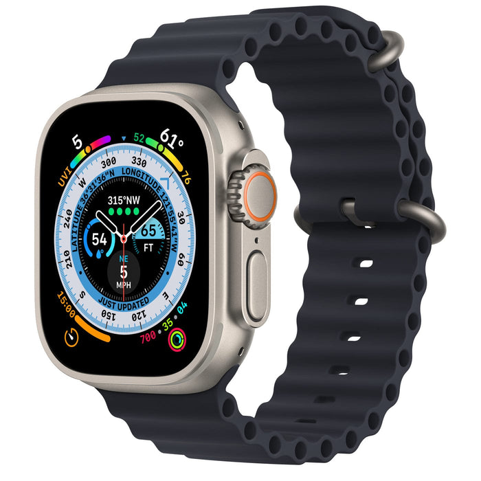 Apple Watch Ultra (GPS + Cellular) 49mm Titanium Case Apple Apple Accessories Midnight Ocean Band Tekkas_Store
