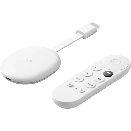 Chromecast with Google TV - 4K - Snow Google Smartphone Tekkas_Store