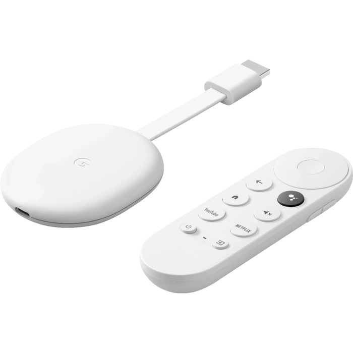 Chromecast with Google TV - 4K - Snow Google Smartphone Tekkas_Store