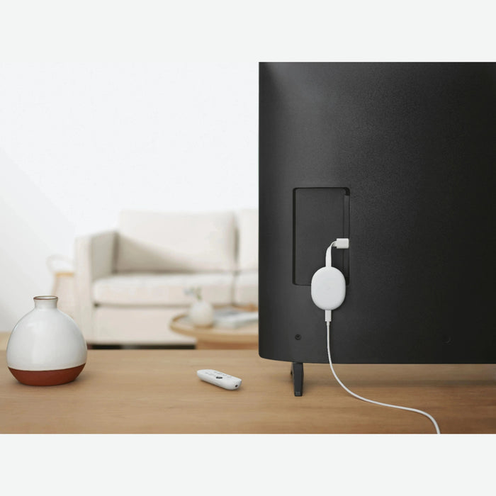 Chromecast with Google TV - 4K - Snow Google Smartphone Tekkas_Store