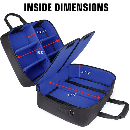 GamerTek Carrying Case Compatible with PS5 Console, DualSense Controllers, Cables Tekkas Store PS5 Accessories Tekkas_Store