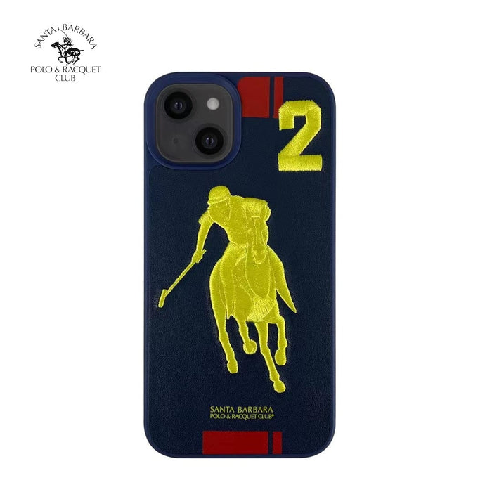 Garner Series Genuine Santa Barbara Leather Case for iPhone Tekkas Store Apple Accessories Navy Blue / iPhone 13 Tekkas_Store