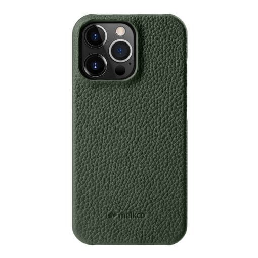 Melkco - Lai Chee Pattern Premium Leather Snap Cover Back Case Tekkas Store Apple Accessories Green / iPhone 13 Pro Tekkas_Store