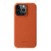 Melkco - Lai Chee Pattern Premium Leather Snap Cover Back Case Tekkas Store Apple Accessories Orange / iPhone 13 Pro Tekkas_Store