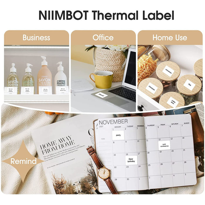NIIMBOT 40mm x 30mm thermal label for B21 label maker Tekkas Store Smartphone Accessories Tekkas_Store